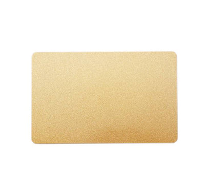 Pack of 100pcs premium metallic gold PVC blank cards for ID printers