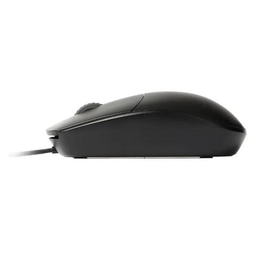 Rapoo N100 ergonomic wired mouse side profile with comfortable contour