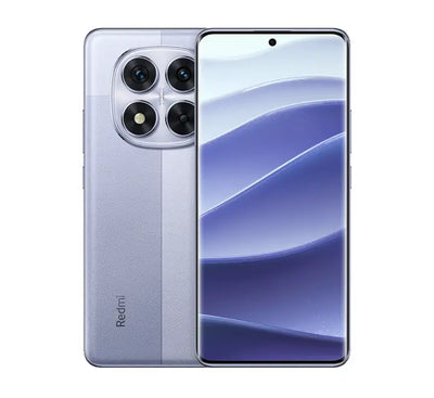 The elegant Twilight Violet variant of the Redmi Note 14 Pro 5G showcasing its 1.5K 3D curved display and purple aesthetic back.