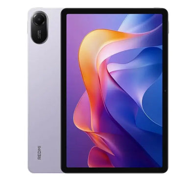 Close-up shot of Redmi Pad 2 11-inch 90Hz AdaptiveSync screen with quad stereo speakers.