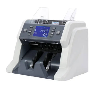 Ribao Technology BC-30 high-speed money counter front view displaying digital count