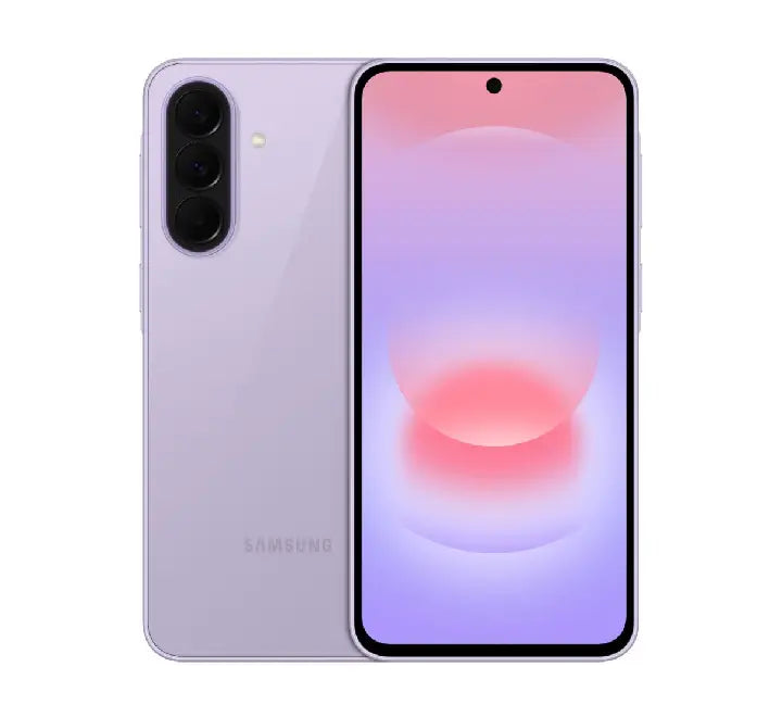 Samsung Galaxy A37 5G Awesome Lavender Purple with 50MP OIS camera system.