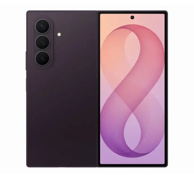 Samsung Galaxy Z Fold 8 Ultra unfolding display in Violet Shadow