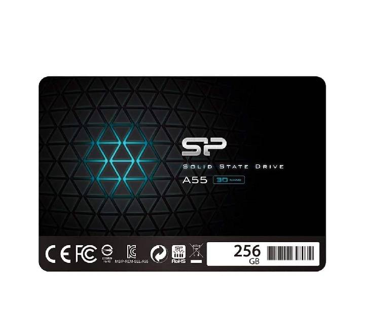 Silicon Power Ace A55 2.5-inch internal SATA III solid state drive casing with official logo design.