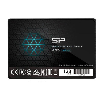 Silicon Power Ace A55 2.5-inch internal SATA III solid state drive casing with official logo design.