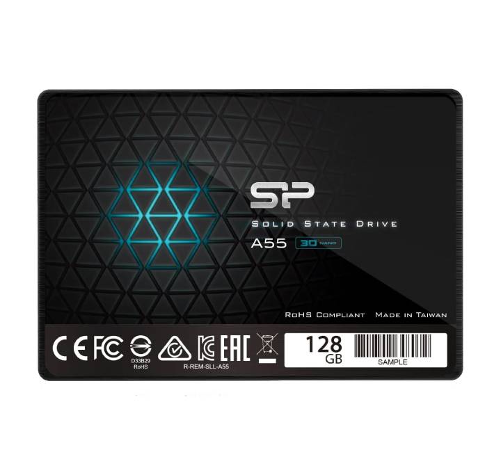 Silicon Power Ace A55 2.5-inch internal SATA III solid state drive casing with official logo design.