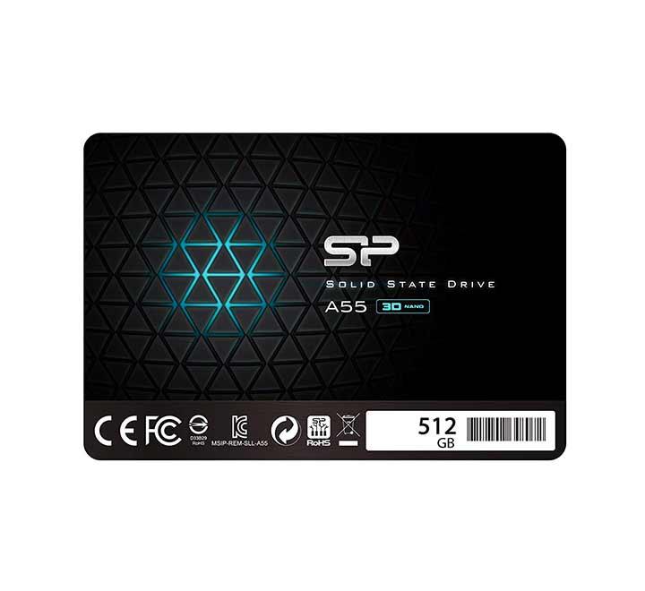 Silicon Power Ace A55 2.5-inch internal SATA III solid state drive casing with official logo design.