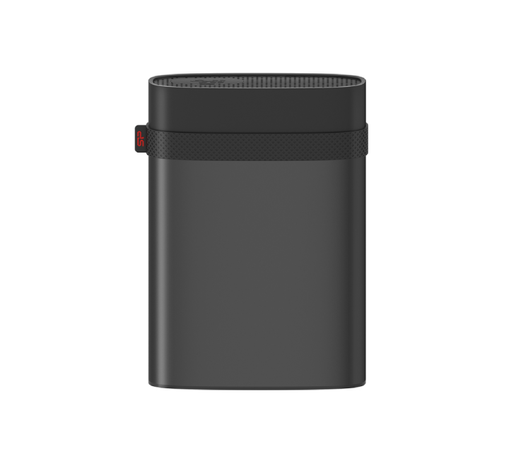 Silicon Power Armor A85B 1TB Portable External Hard Drive in black color.
