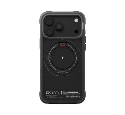 SKINARMA Atlas MagSafe Case for iPhone 18 Pro Max showing 360 degree rotating aluminum kickstand