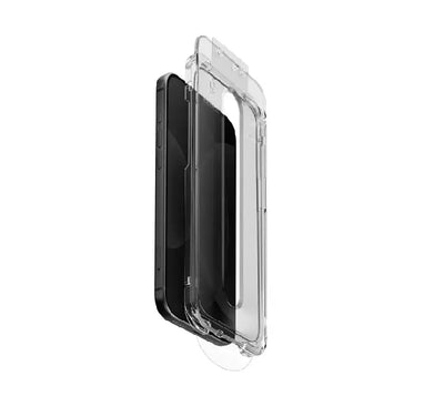 Skinarma Clear EVO screen protector kit box packaging for iPhone 18 series
