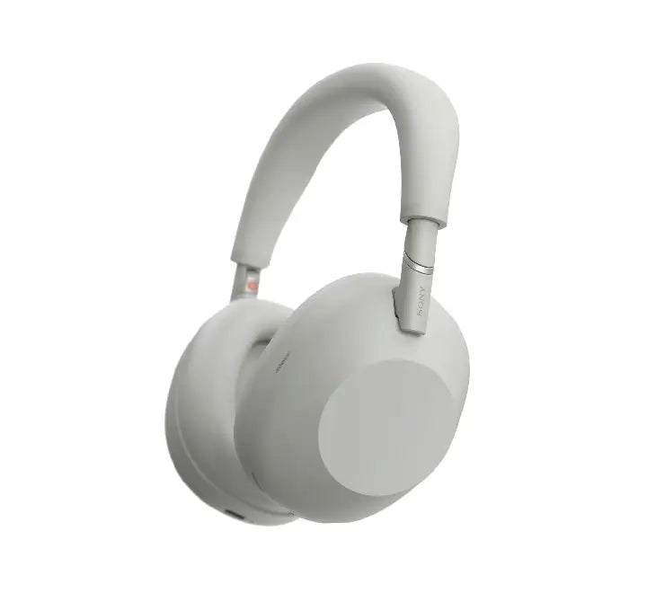 Sony WH-1000XM6 Wireless Noise Canceling Headphones in Silver — featuring QN3 processor and 12-mic array.