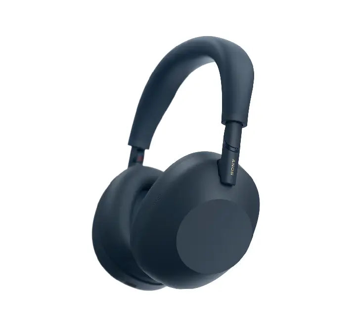 Sony WH-1000XM6 Wireless Noise Canceling Headphones in Blue — featuring QN3 processor and 12-mic array.
