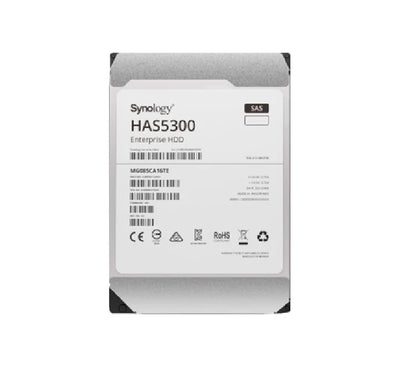 Synology HAS5300-8T 8TB Enterprise 3.5-inch SAS Hard Drive for data center storage.