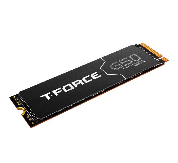 Rear single-sided layout view of the M.2 2280 form factor on the TEAMGROUP T-FORCE G50 2TB solid-state drive.