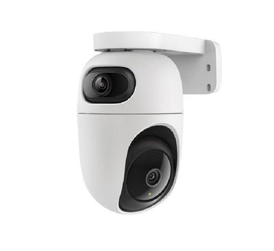 TP-Link Tapo C245D indoor security camera mounted for 360-degree wide-angle home monitoring