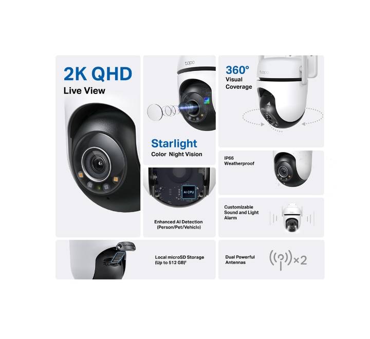 TP-Link Tapo C520WS IP66 weatherproof outdoor security camera mounted on a home exterior wall