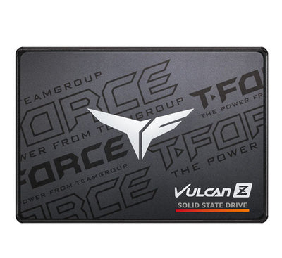 Teamgroup T-Force Vulcan Z 512GB 2.5-inch SATA SSD shown with its product packaging