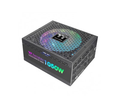 Thermaltake Toughpower PF1 ARGB 1050W Platinum power supply retail box with ARGB lighting highlights