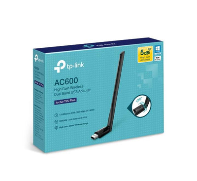 TP-Link Archer T2U Plus AC600 High Gain USB Wi-Fi adapter with 5dBi external antenna