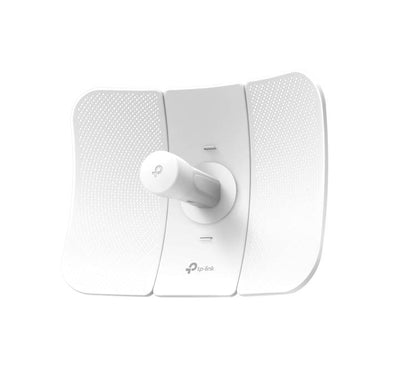 Front view of the TP-Link CPE610 5GHz 23dBi outdoor directional antenna and reflector dish.