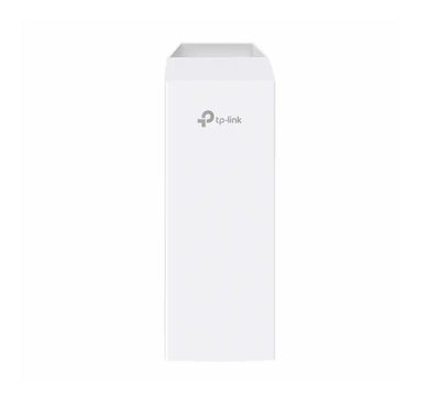 Bottom port interface of the Omada EAP215 wireless bridge showing three Gigabit Ethernet ports and power toggle switch.