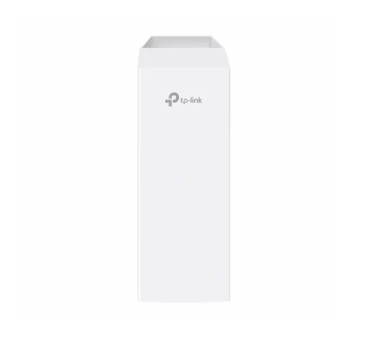 Bottom port interface of the Omada EAP215 wireless bridge showing three Gigabit Ethernet ports and power toggle switch.