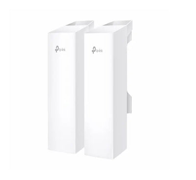 Front view of the TP-Link Omada EAP215-Bridge KIT containing two long-range 5GHz outdoor access point units.