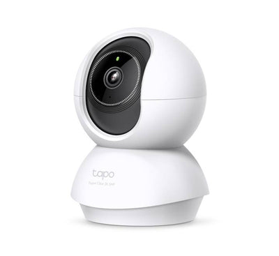 TP-Link Tapo C230 camera demonstrating 360 degree pan tilt movement and AI person and pet detection