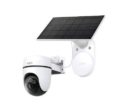 TP-Link Tapo C610 camera connected to solar panel charging module