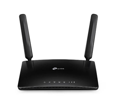 TP-Link TL-MR6500V N300 4G LTE Telephony Wi-Fi Router front view with external antennas