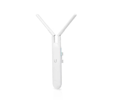 Ubiquiti UniFi AC Mesh (UAP-AC-M) outdoor access point with dual omni antennas mounted on a pole