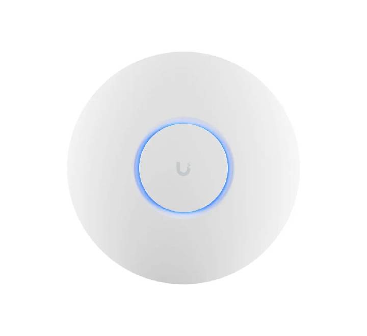 Ubiquiti UniFi U6 Plus WiFi 6 ceiling access point front view in clean white finish
