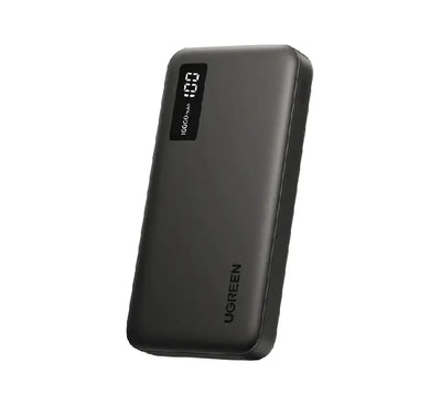 UGREEN PB311 10000mAh magnetic wireless power bank in dark grey.