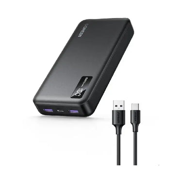 UGREEN PB312 20000mAh magnetic wireless power bank in dark grey.