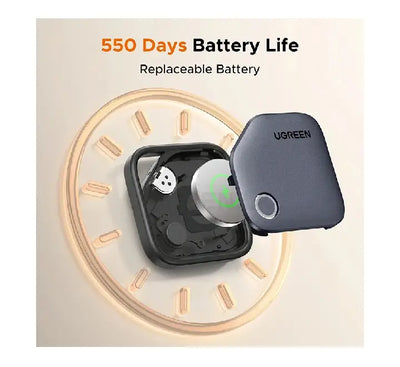 UGREEN CM829 Bluetooth tag showing real-time location tracking inside Samsung Find app