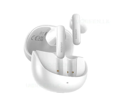UGREEN LightBuds Pro WS215 active noise cancelling wireless earbuds in charging case on white background