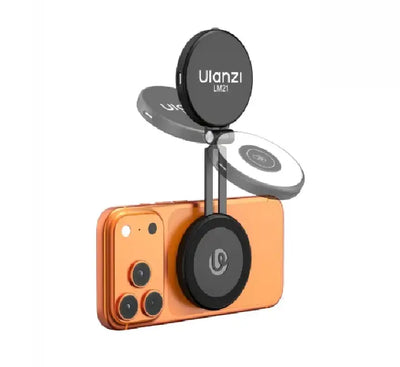 Ulanzi LM21 Magnetic Fill Light for MagSafe iPhone and smartphone photography front view