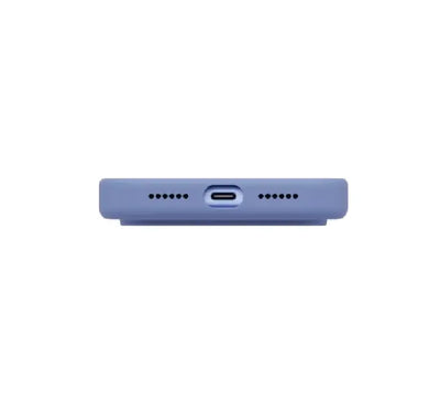 UNIQ Hybrid Lino case attached to a magnetic MagSafe wireless charger