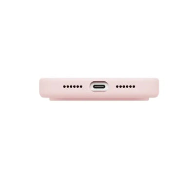 Soft microfiber inner lining inside the UNIQ Lino MagSafe iPhone 18 case for scratch prevention