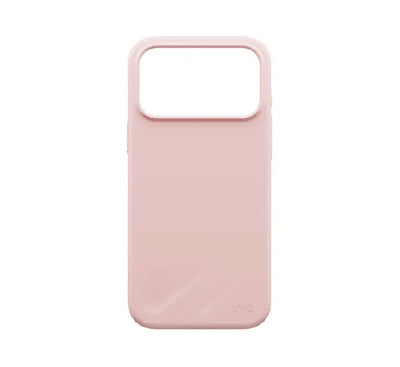 Soft touch liquid silicone surface of UNIQ Lino case showing anti-fingerprint coating