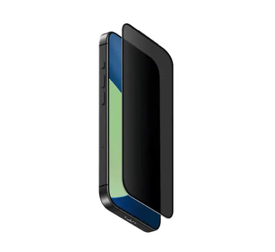 UNIQ Optix Convex Privacy Screen Protector for iPhone 17 series on display with a clean, bubble-free finish.