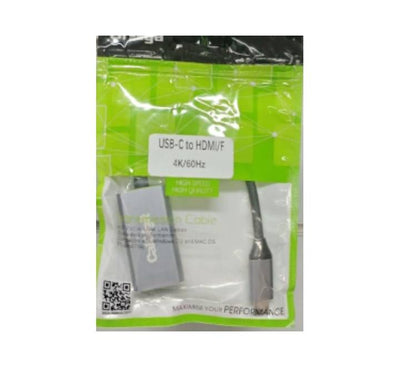 Calkin USB-C to HDMI female adapter cable in retail packaging supporting 4K at 60Hz resolution