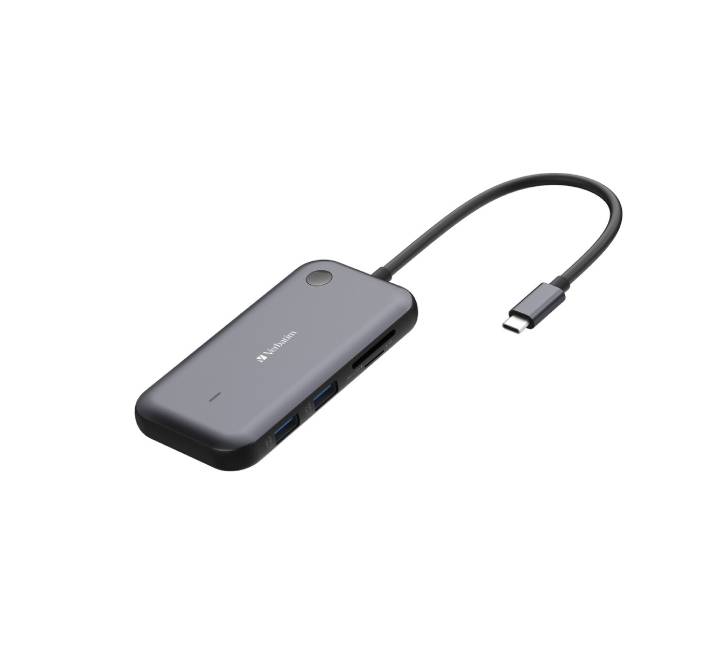 Verbatim Share My Screen 1080p WDA-01 wireless USB-C video transmitter and HDMI/VGA display receiver set.