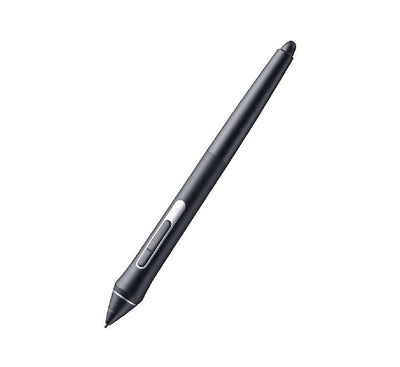 Close-up of the ergonomic Wacom Pro Pen 2 digital stylus featuring dual side buttons.