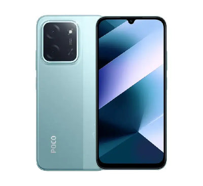 Xiaomi POCO C85 Spring Green color variant with 120Hz refresh rate and sleek ergonomic design.