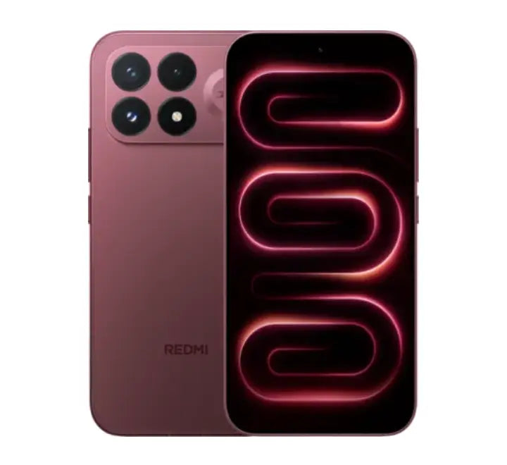 Xiaomi Redmi K100 Pro 5G smartphone showing front AMOLED screen display and back glass panel.