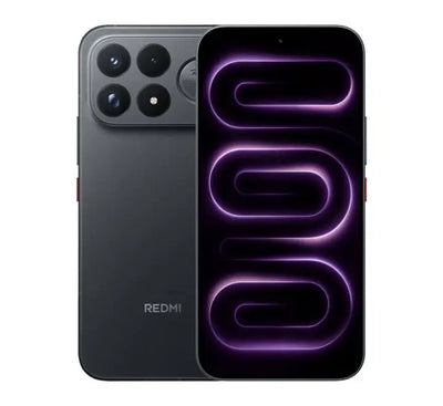 Xiaomi Redmi K100 Pro Max 5G in Black showing sleek glass back design and 200MP camera module