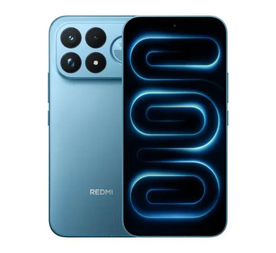 Xiaomi Redmi K100 Pro Max 5G in Blue with vibrant finish highlighting triple rear camera setup