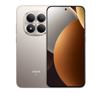 Xiaomi Redmi Note 15 Pro 5G Stable in Titanium showing the sleek matte back panel and 200MP dual camera module.