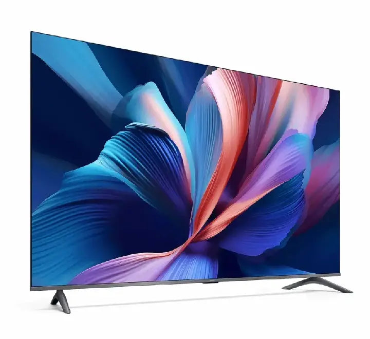 Ultra-slim side profile view of the Xiaomi TV A Pro 43-inch 2026 showing the sleek, boundless metal design.